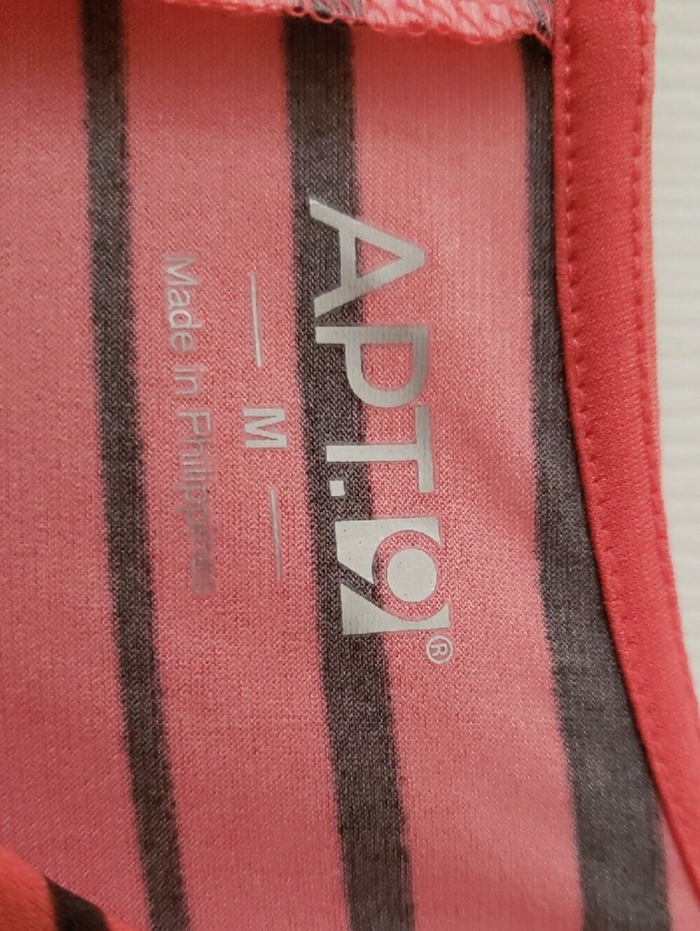 Apt. 9 Pink and Black Striped Tank Top - Picture 2 of 4